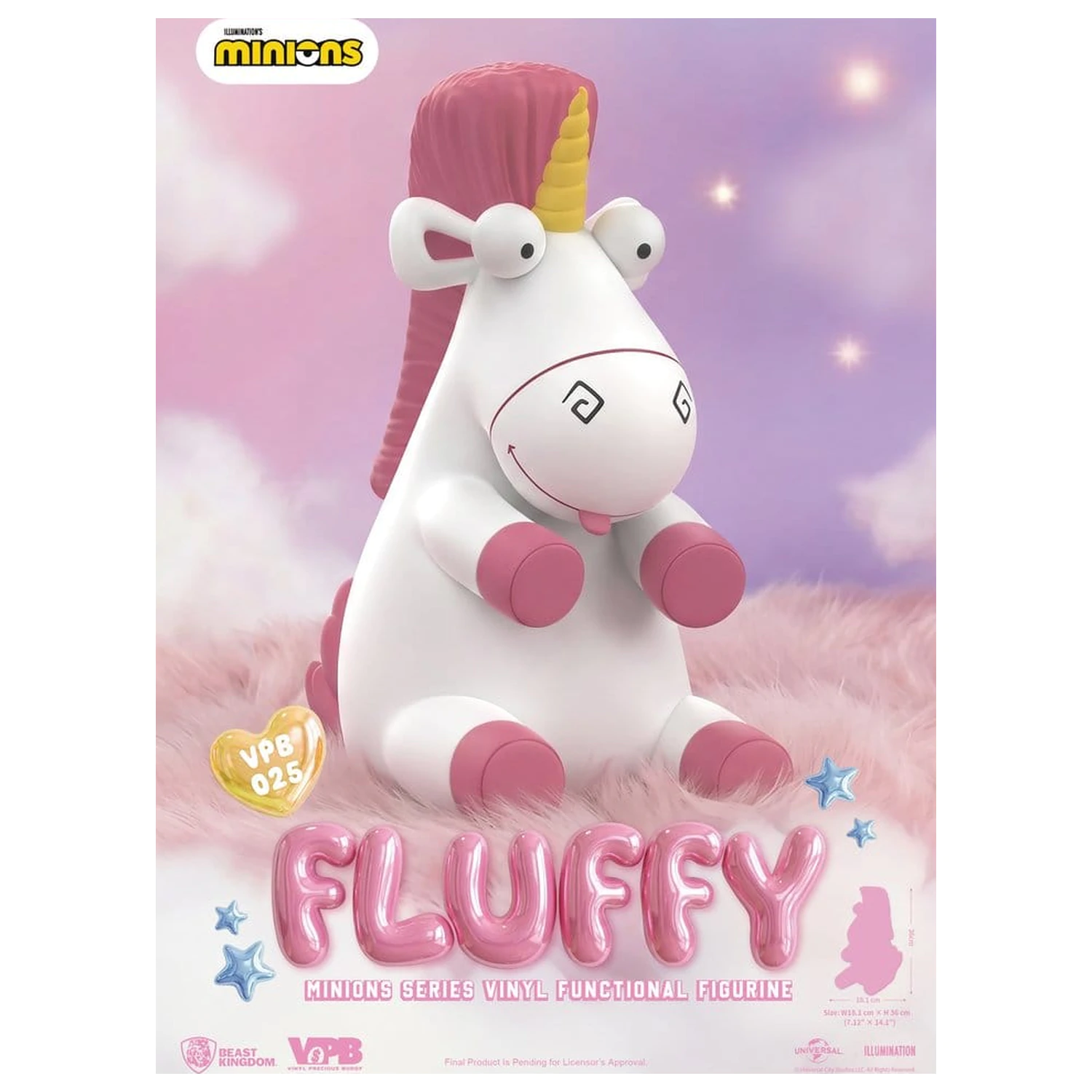 Minions Vinyl Bank Series Fluffy 36 cm produktová fotografia