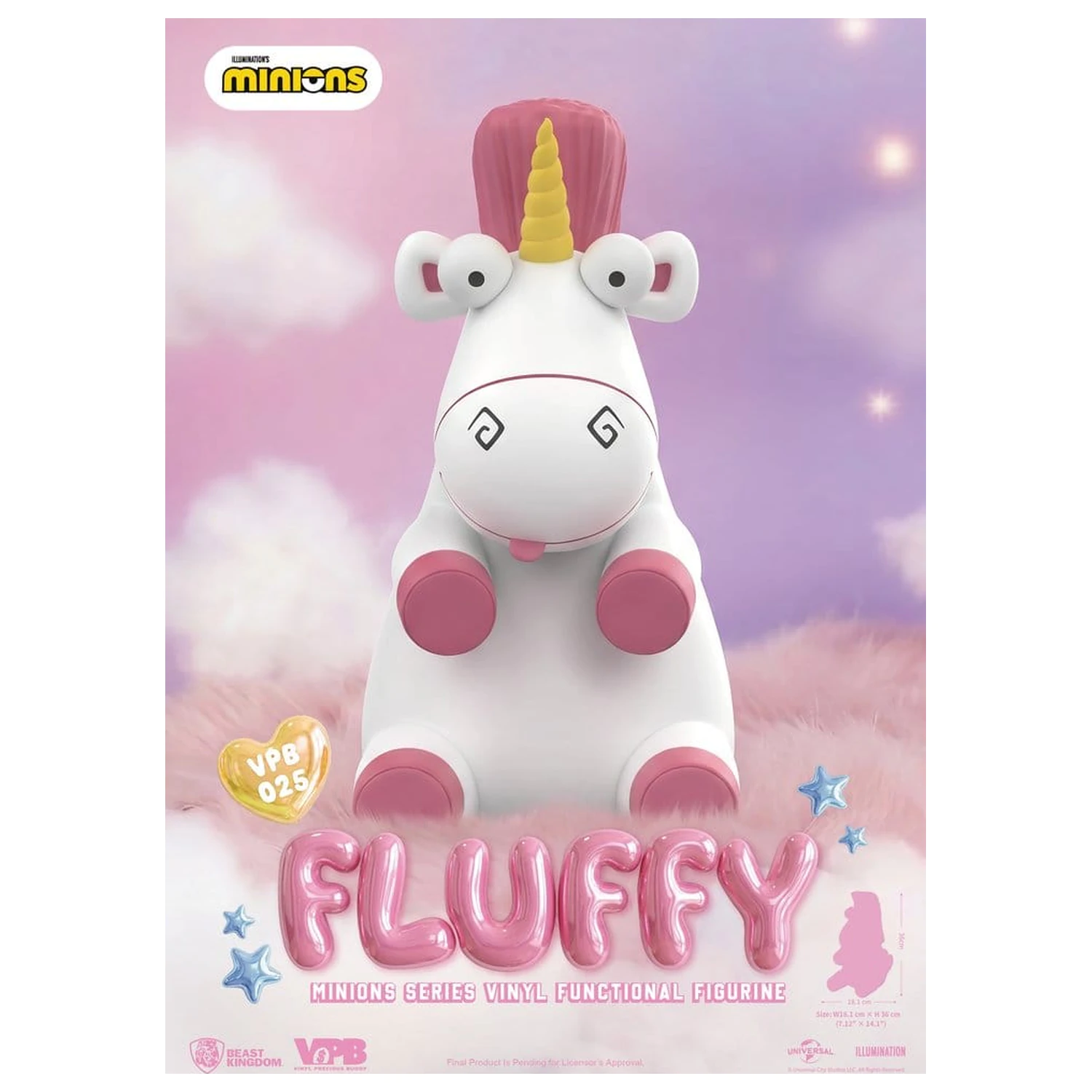 Minions Vinyl Bank Series Fluffy 36 cm produktová fotografia
