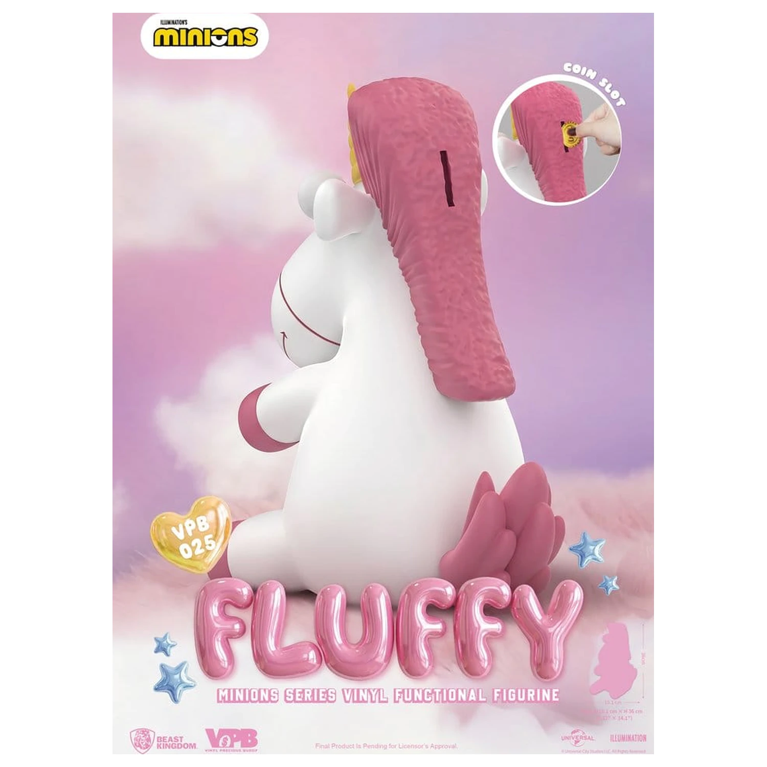 Minions Vinyl Bank Series Fluffy 36 cm produktová fotografia