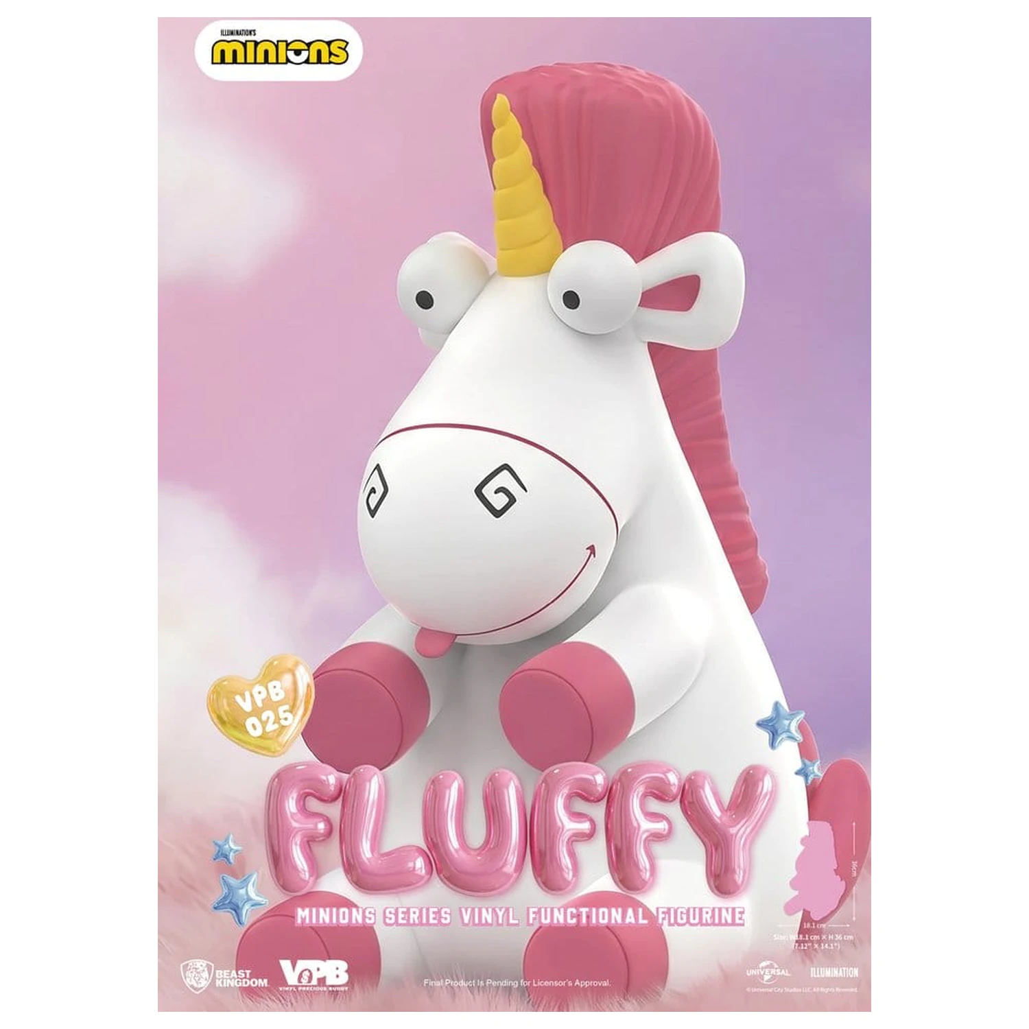 Minions Vinyl Bank Series Fluffy 36 cm produktová fotografia
