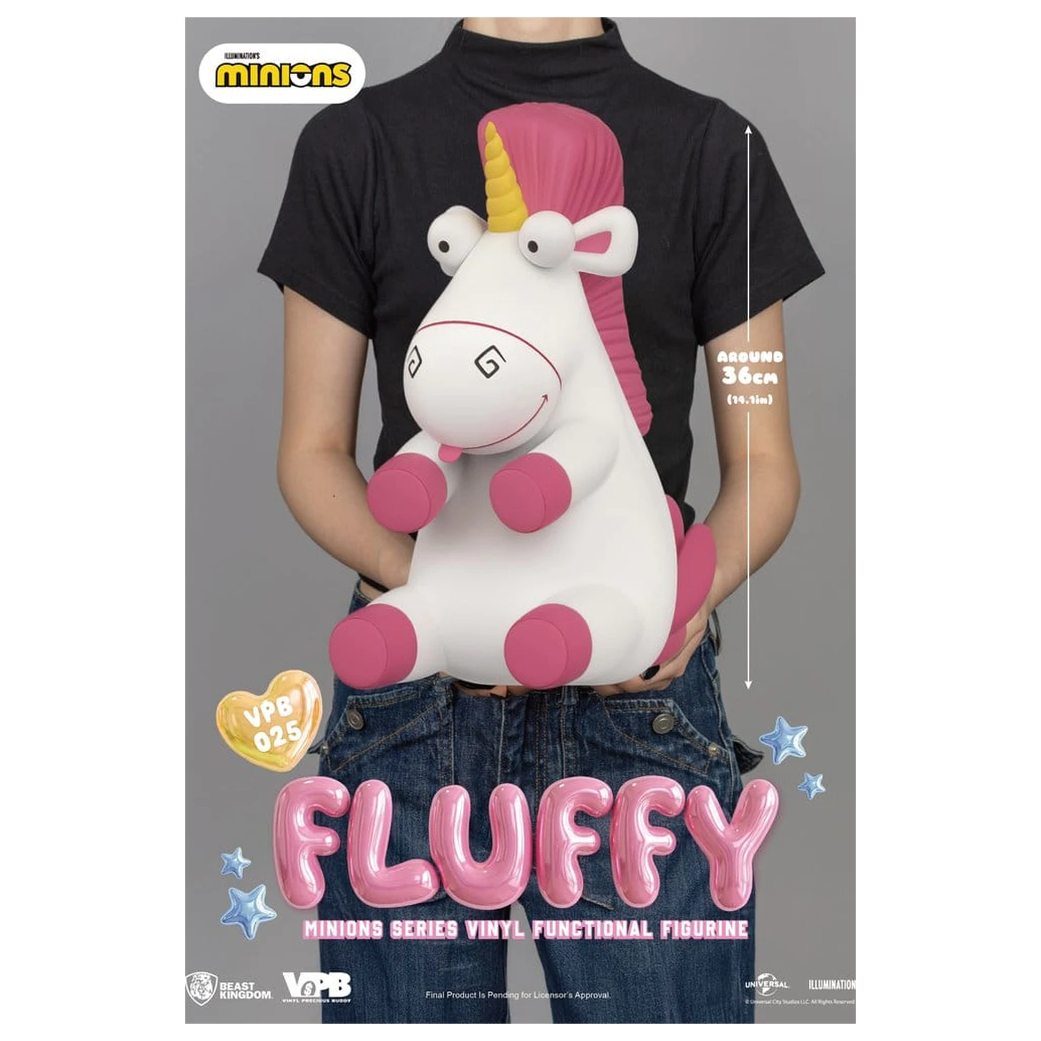 Minions Vinyl Bank Series Fluffy 36 cm produktová fotografia