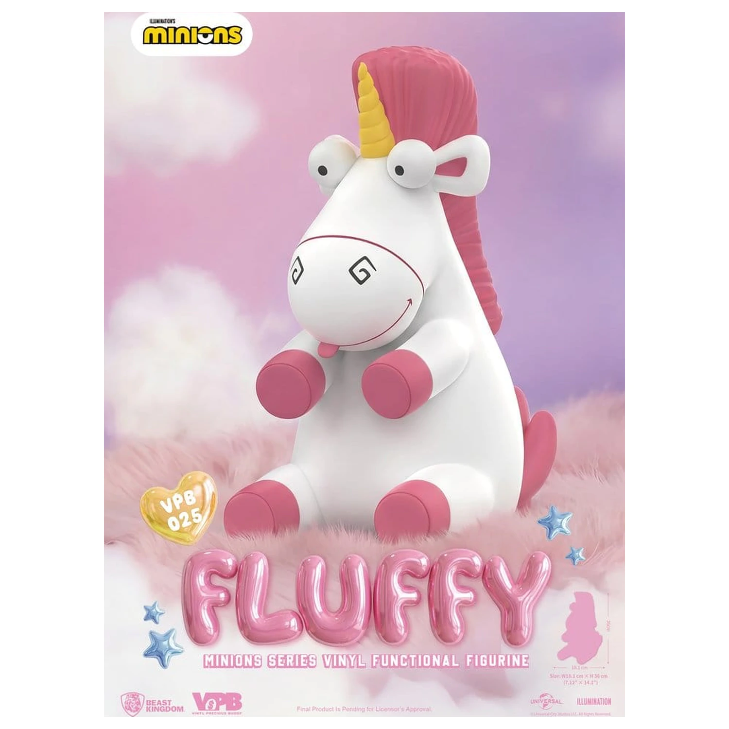 Minions Vinyl Bank Series Fluffy 36 cm produktová fotografia
