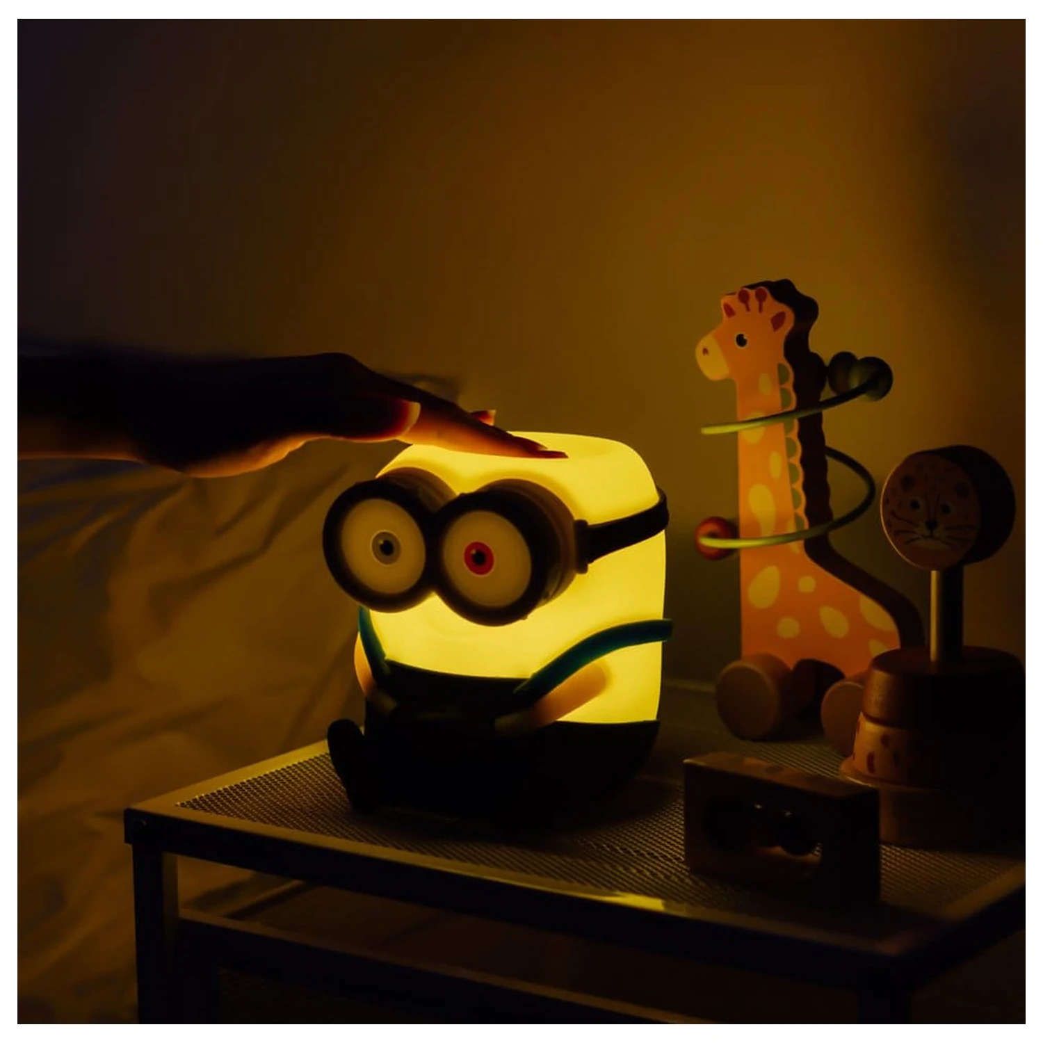 Minions mäkká lampa produktová fotografia