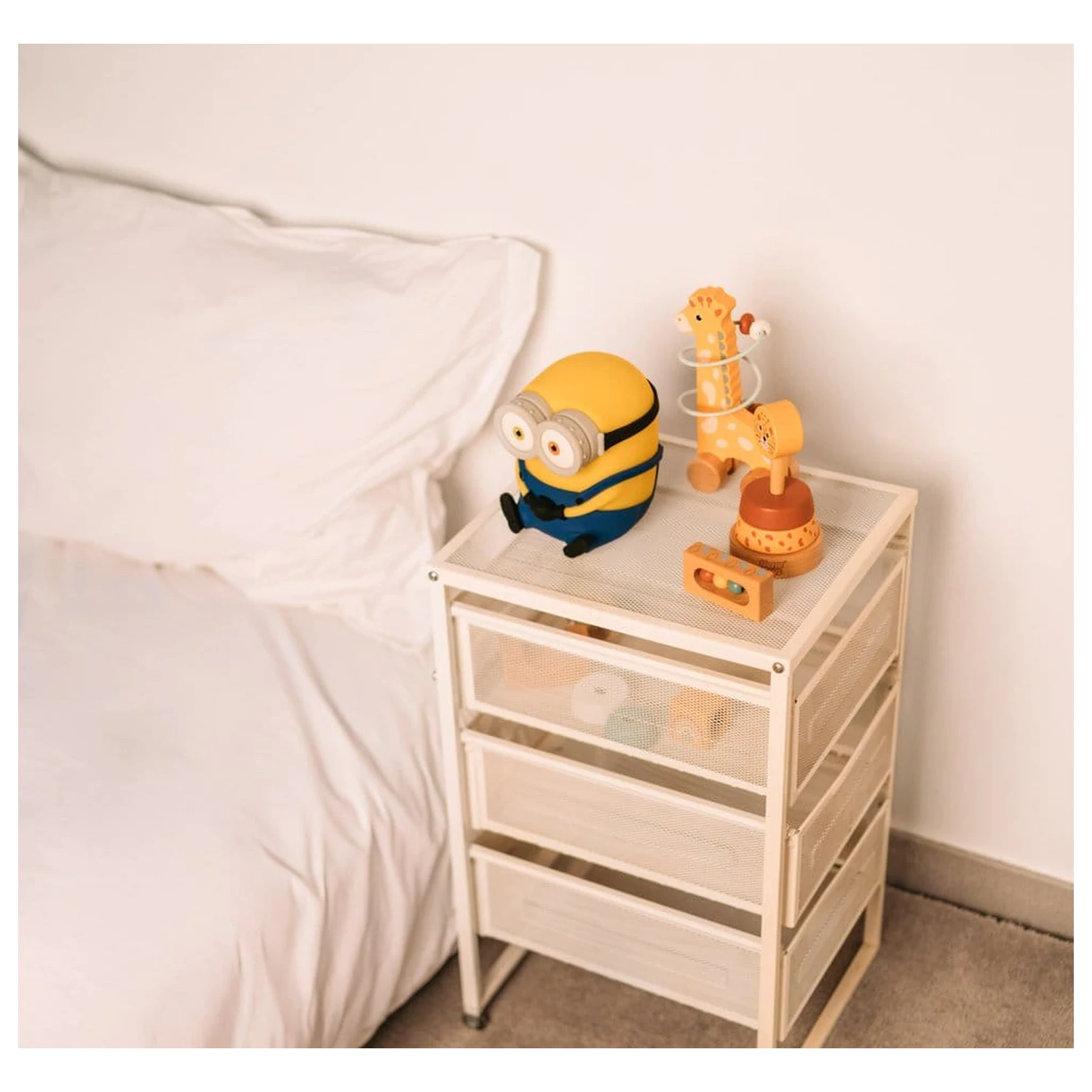 Minions mäkká lampa produktová fotografia