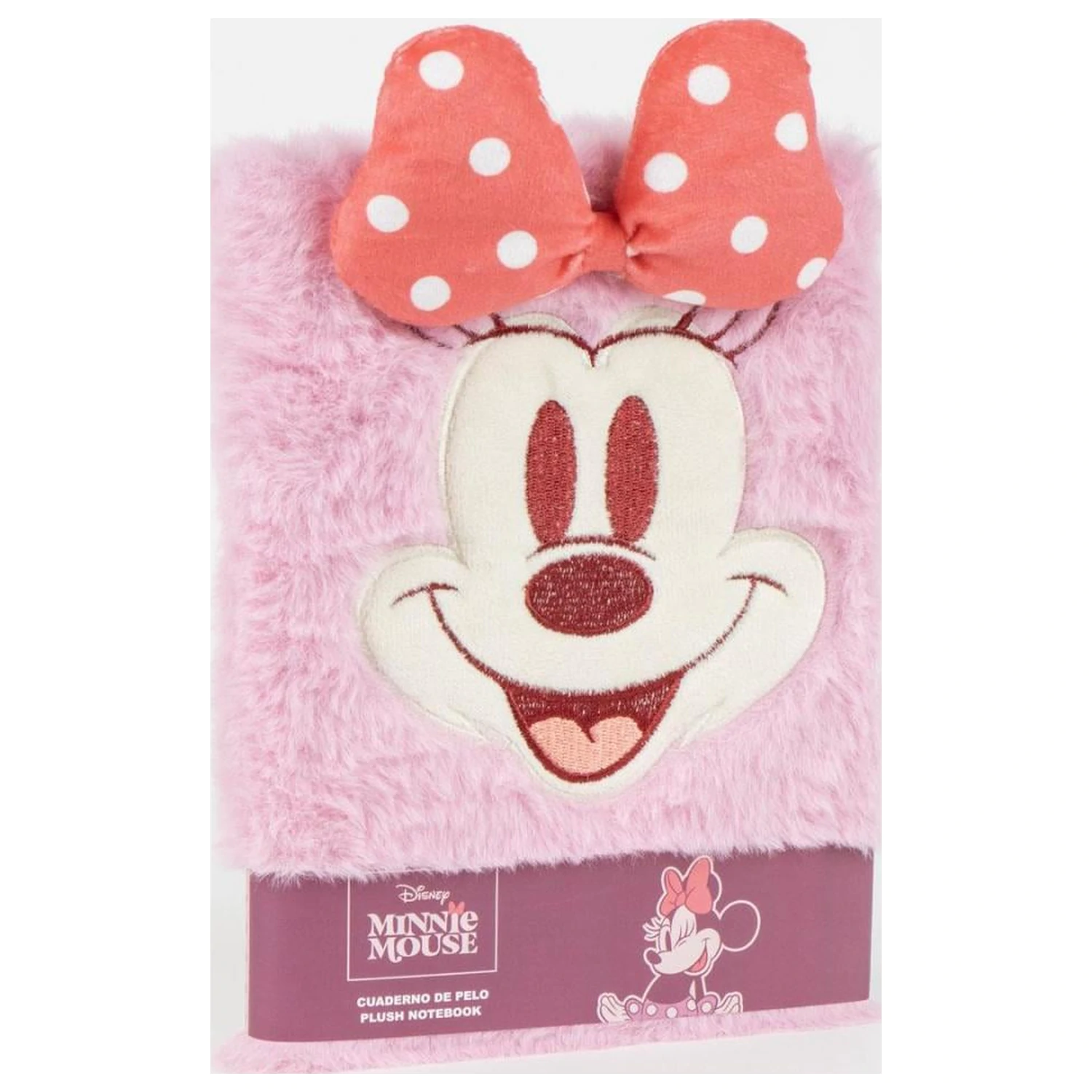 Minnie Smiley Premium kožušinový zápisník A5 produktová fotografia