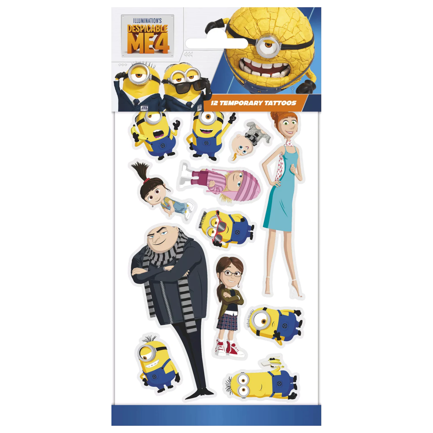 Minions rodinné tetovanie 12 ks produktová fotografia