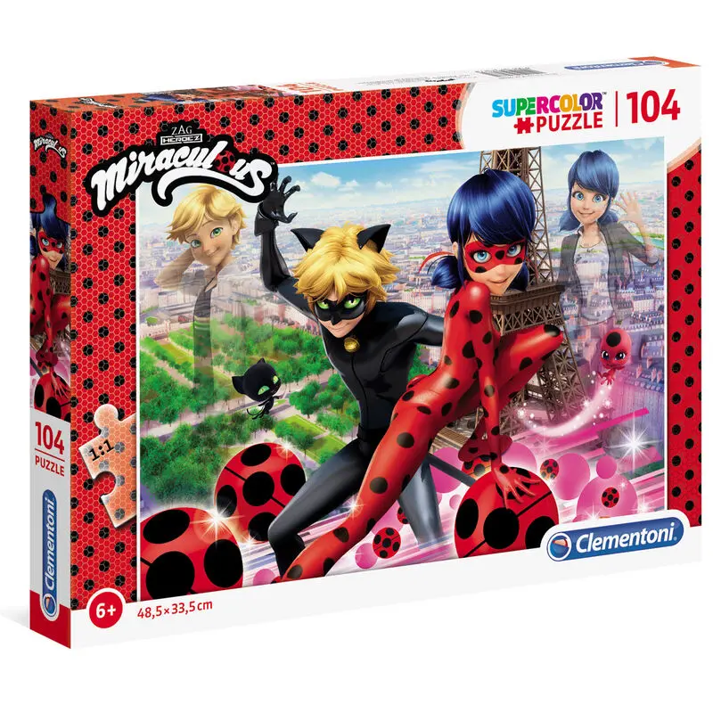 Miraculous Lady Bug puzzle 104 kusov produktová fotografia