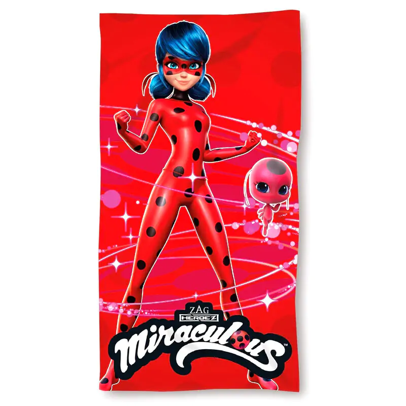 Miraculous Ladybug mikrovláknová plážová osuška produktová fotografia