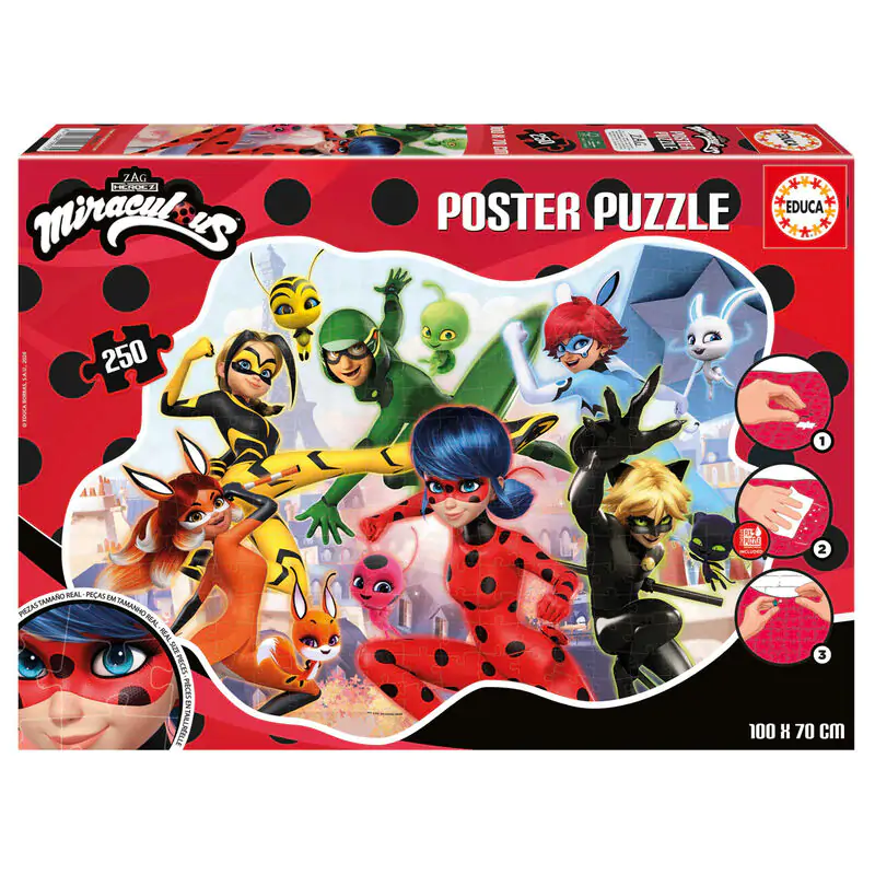 Miraculous Ladybug Poster puzzle 250 dielikov produktová fotografia