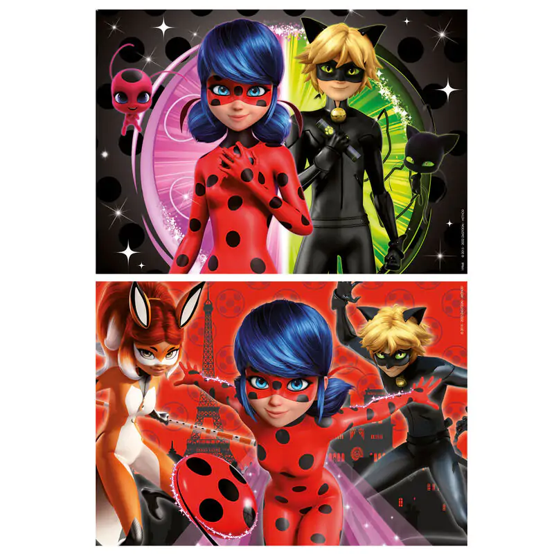 Miraculous Ladybug puzzle 2 x 48 dielikov produktová fotografia