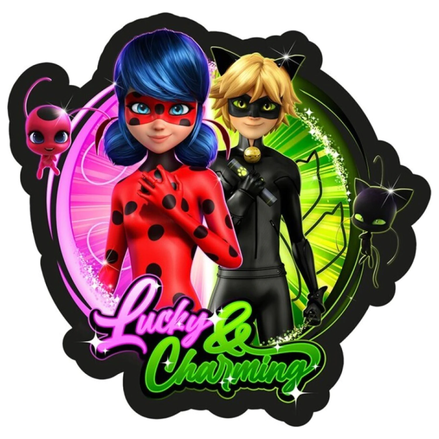 Miraculous Ladybug Lucky tvarovaný vankúš produktová fotografia
