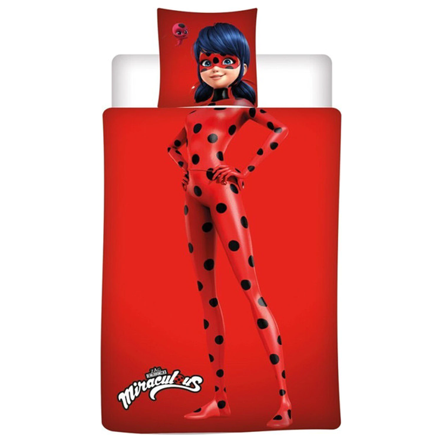 Miraculous Ladybug Red obliečka na paplón produktová fotografia