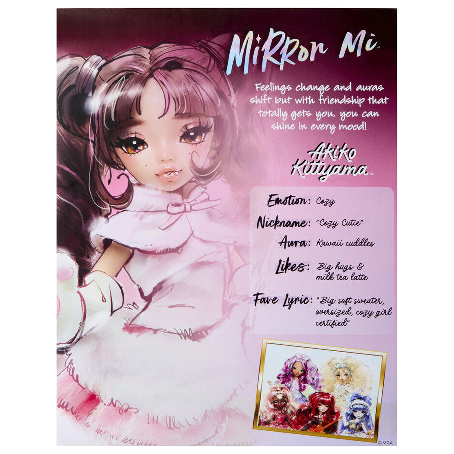 Mirror Mi Akiko Kittyama Cozy bábika 26cm produktová fotografia