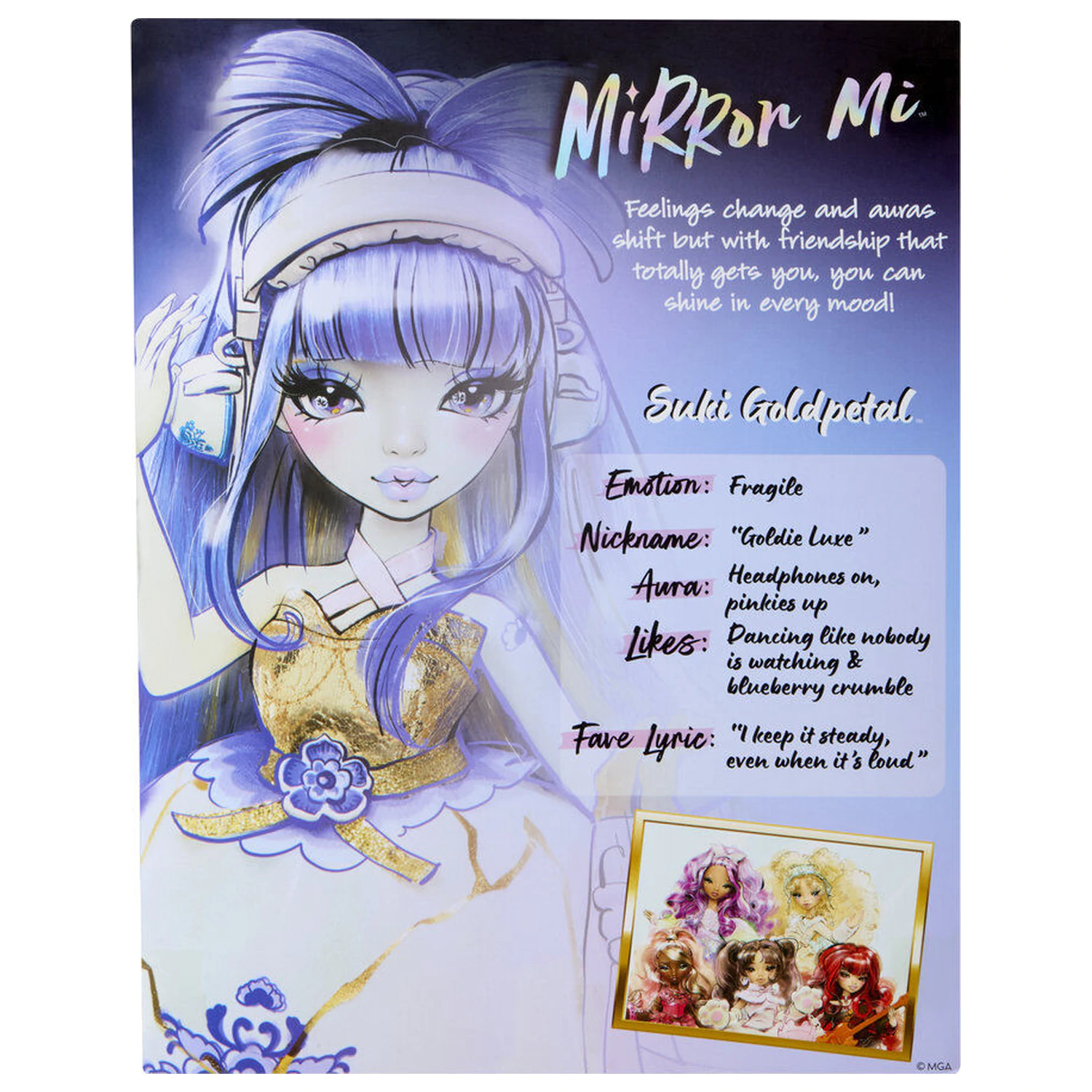 Mirror Mi Suki Goldpetal Fragile bábika 26 cm produktová fotografia