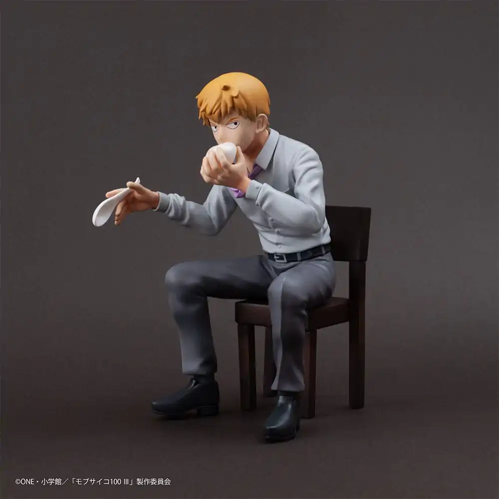 Mob Psycho 100 III x Bunbougu Cafe 2022 PVC Socha Arataka Reigen 14 centimetrov produktová fotografia