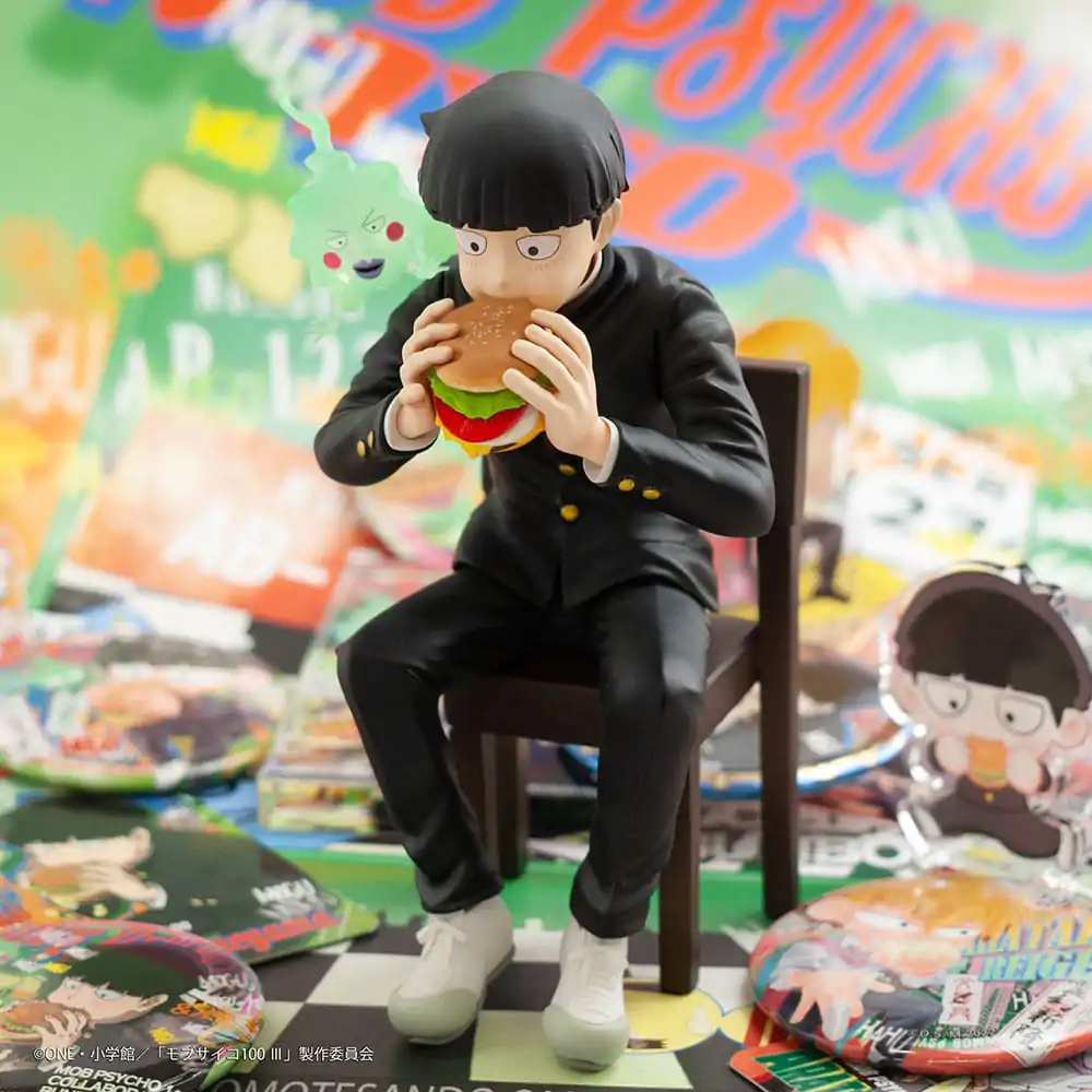 Mob Psycho 100 III x Bunbougu Cafe 2022 PVC soška Shigeo Kageyama & Ekubo 13 cm produktová fotografia