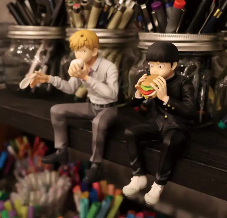 Mob Psycho 100 III x Bunbougu Cafe 2022 PVC soška Shigeo Kageyama & Ekubo 13 cm produktová fotografia