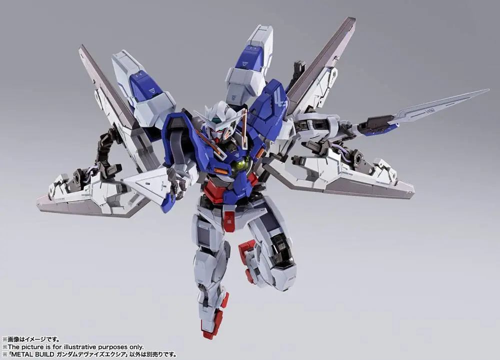 Mobile Suit Gundam 00 Revealed Chronicle Metal Build Diecast akčná figúrka Gundam Devise Exia 18 cm produktová fotografia