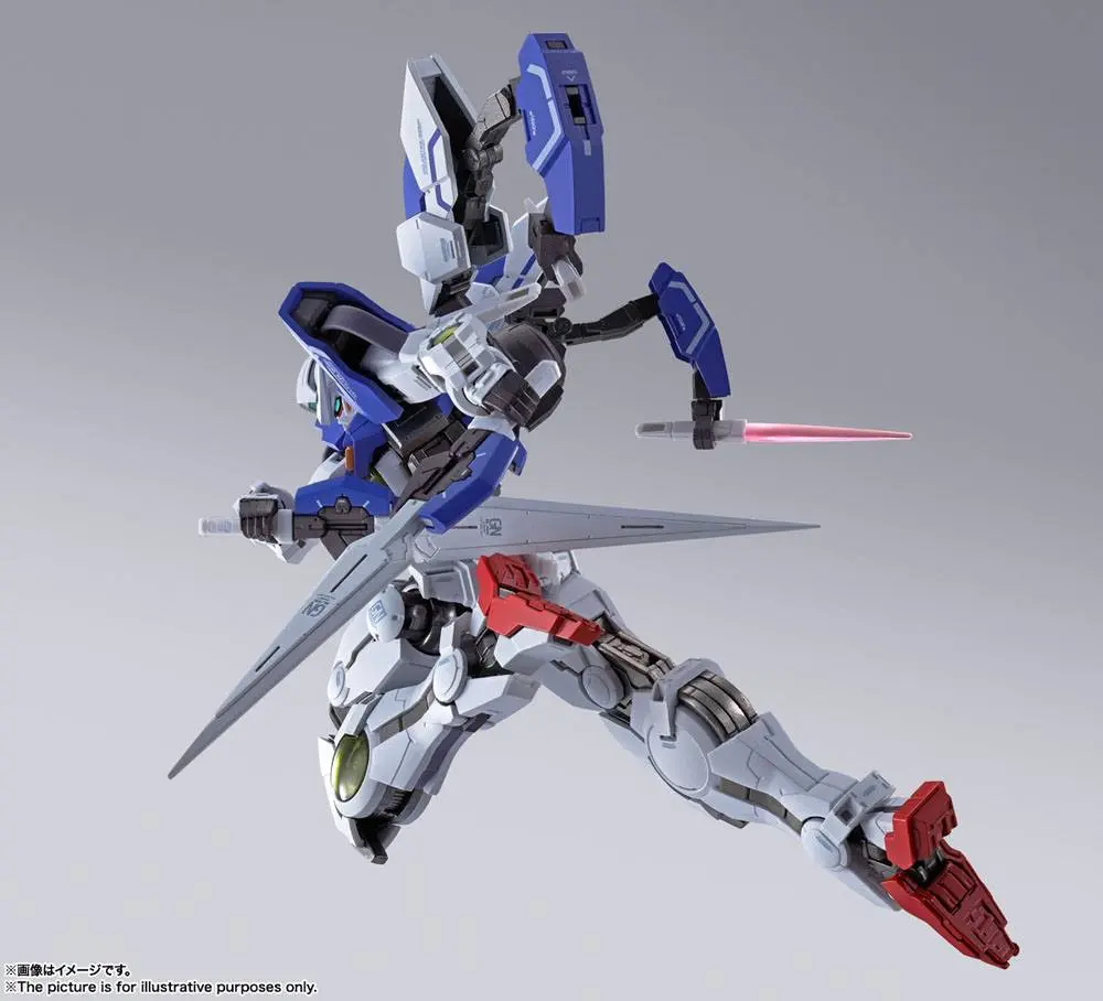 Mobile Suit Gundam 00 Revealed Chronicle Metal Build Diecast akčná figúrka Gundam Devise Exia 18 cm produktová fotografia
