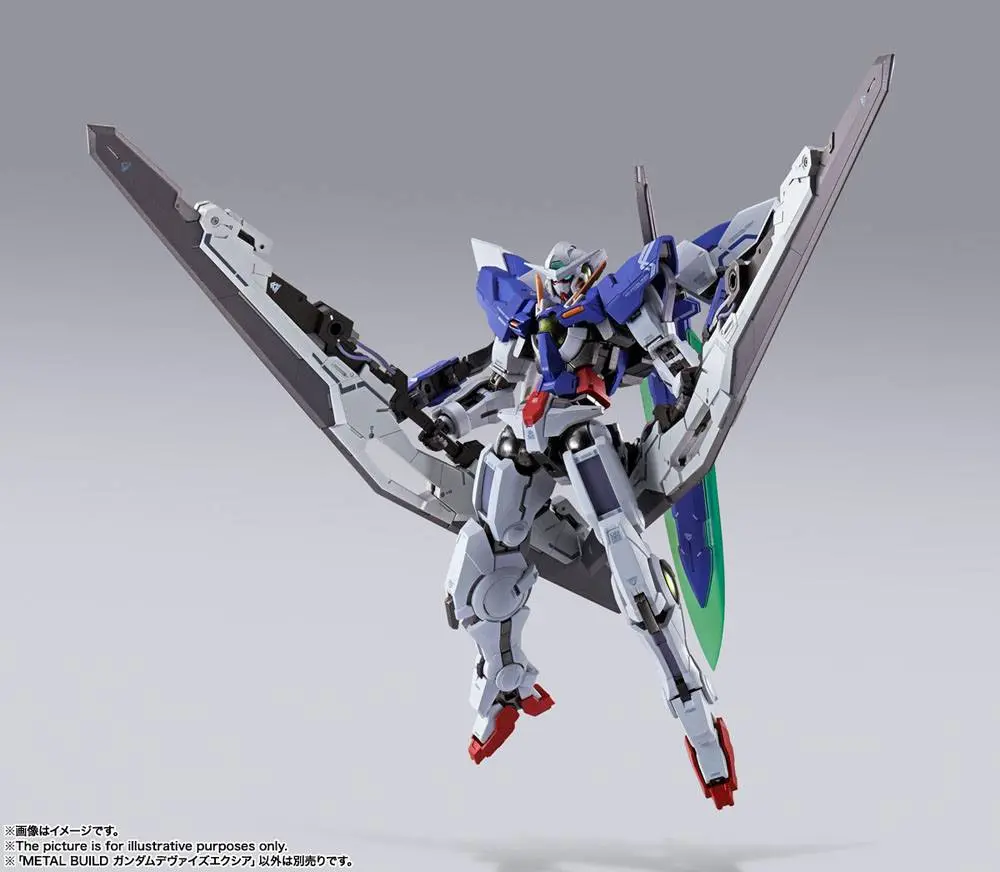 Mobile Suit Gundam 00 Revealed Chronicle Metal Build Diecast akčná figúrka Gundam Devise Exia 18 cm produktová fotografia