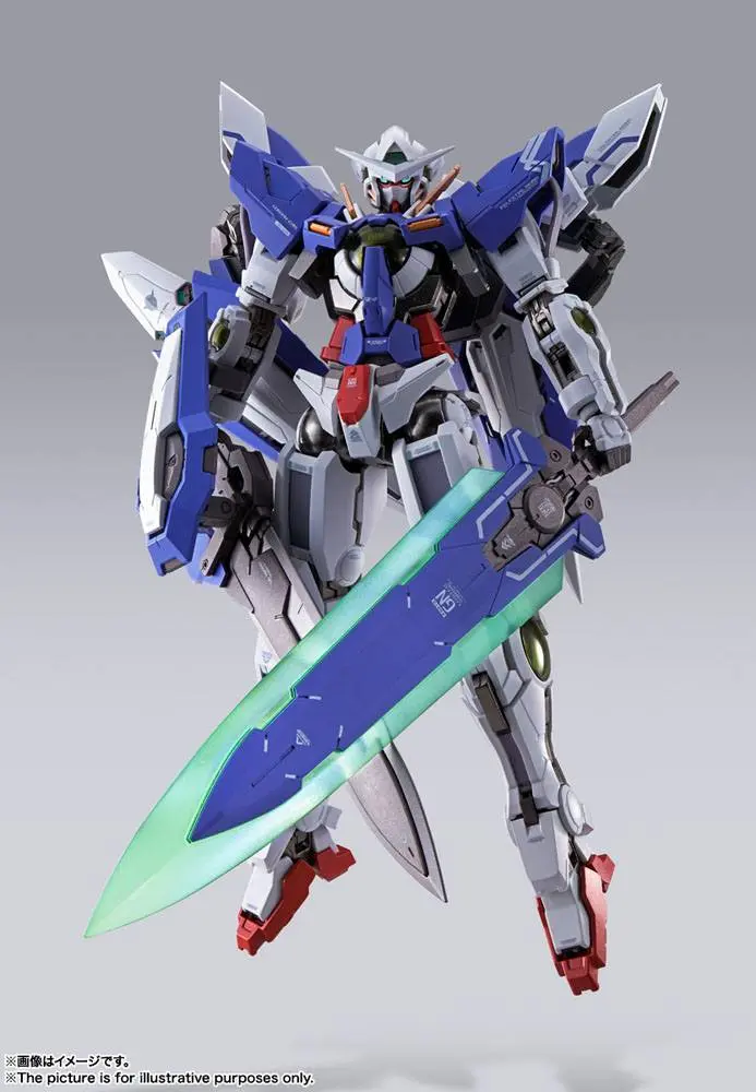Mobile Suit Gundam 00 Revealed Chronicle Metal Build Diecast akčná figúrka Gundam Devise Exia 18 cm produktová fotografia