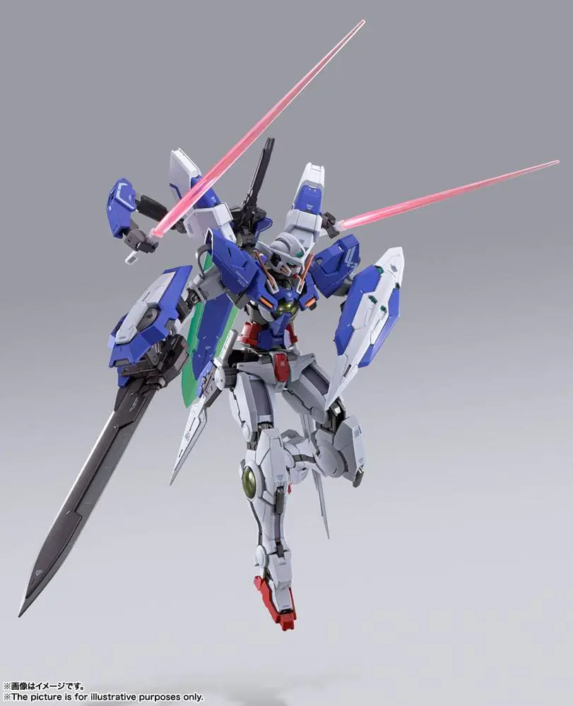 Mobile Suit Gundam 00 Revealed Chronicle Metal Build Diecast akčná figúrka Gundam Devise Exia 18 cm produktová fotografia