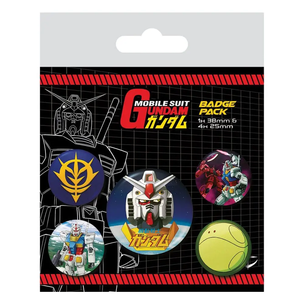 Mobile Suit Gundam pripínacie odznaky 5-balenie Intergalactic produktová fotografia