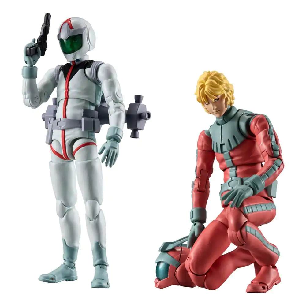 Mobile Suit Gundam G.M.G. Collection EX 09 akčné figúrky balenie 2 kusov Earth Federation Amuro Ray & Char Aznable Normal Suit Ver. (s darčekom) 10 cm produktová fotografia