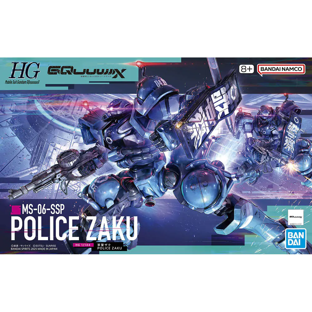 Mobile Suit Gundam GQuuuuuuX Police Zaku figúrka produktová fotografia