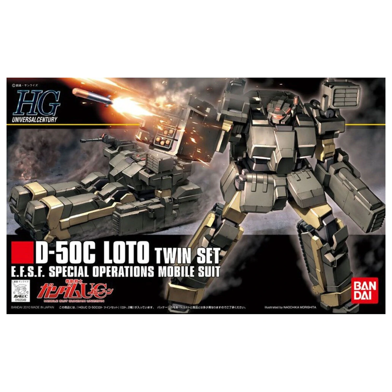 Mobile Suit Gundam HGUC 1/144 D-SOC Loto Twin set model súprava figúrok produktová fotografia