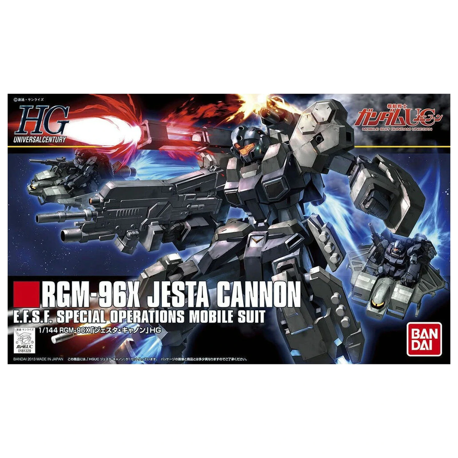 Mobile Suit Gundam HGUC 1/144 RGM-96X Jesta Cannon model súprava produktová fotografia