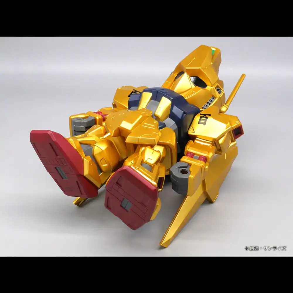 Mobile Suit Gundam Jumbo Sofbi vinylová figúrka Hyakushiki Gold Ver. 30 cm produktová fotografia