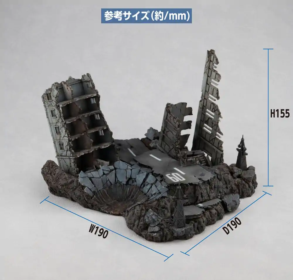 Mobile Suit Gundam Realistic Model Series Diorama G Structure GS02M Opustené budovy v New Yark City Material Color Edition produktová fotografia