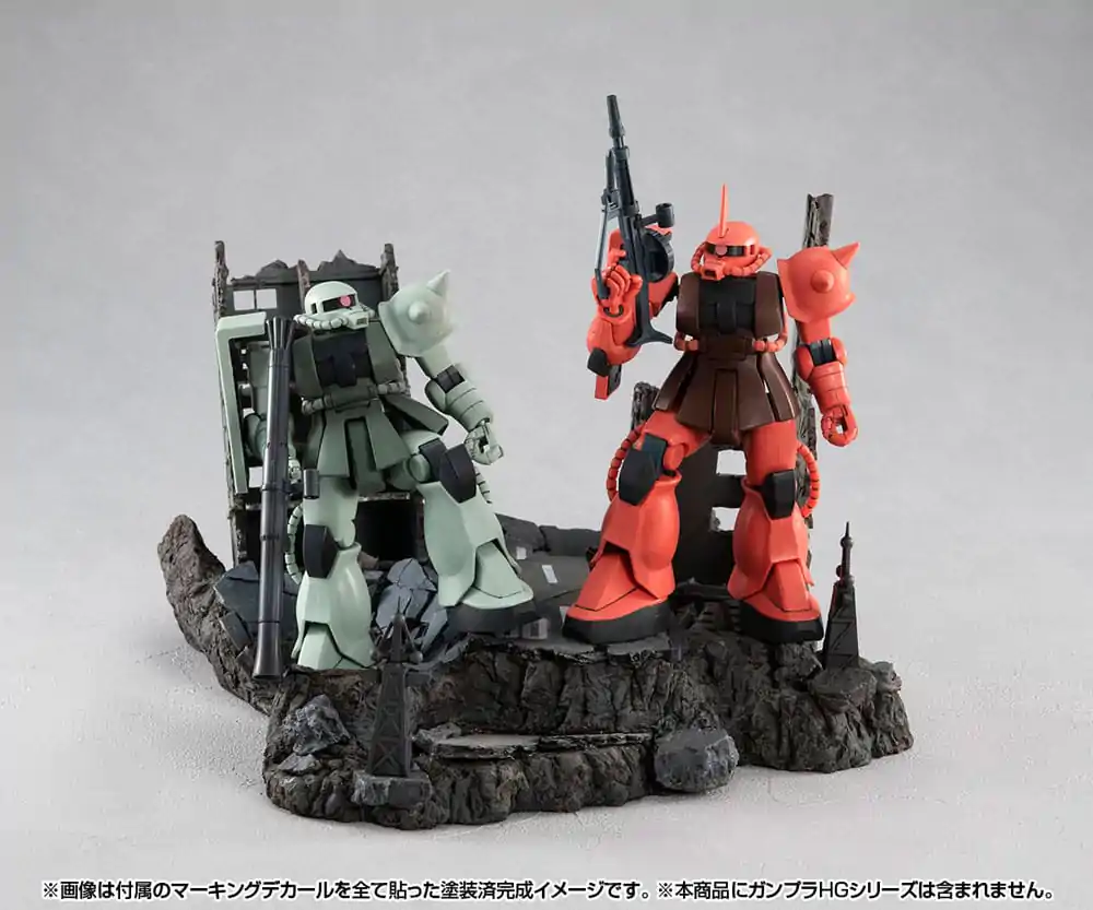 Mobile Suit Gundam Realistic Model Series Diorama G Structure GS02M Opustené budovy v New Yark City Material Color Edition produktová fotografia