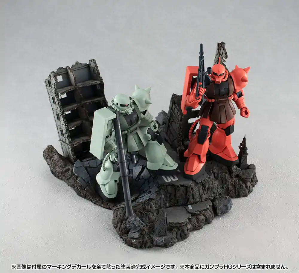 Mobile Suit Gundam Realistic Model Series Diorama G Structure GS02M Opustené budovy v New Yark City Material Color Edition produktová fotografia