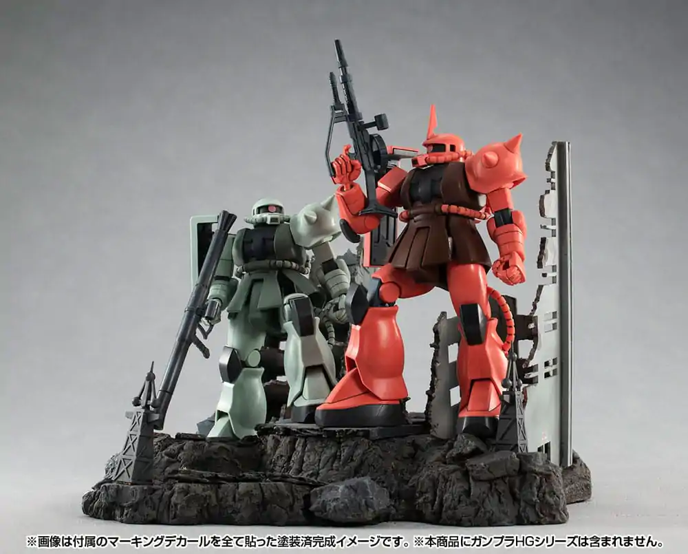 Mobile Suit Gundam Realistic Model Series Diorama G Structure GS02M Opustené budovy v New Yark City Material Color Edition produktová fotografia