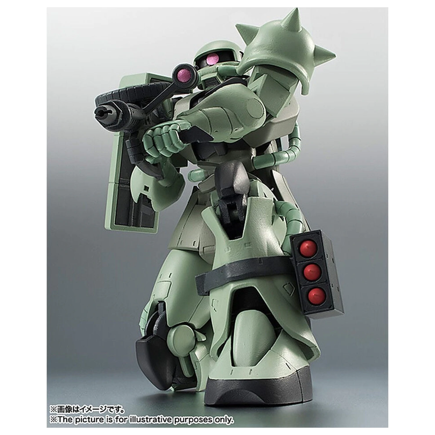 Mobile Suit Gundam Robot Spirits MS 06 Zaku ver ANIME Znovuvydaná figúrka 12,5 cm produktová fotografia