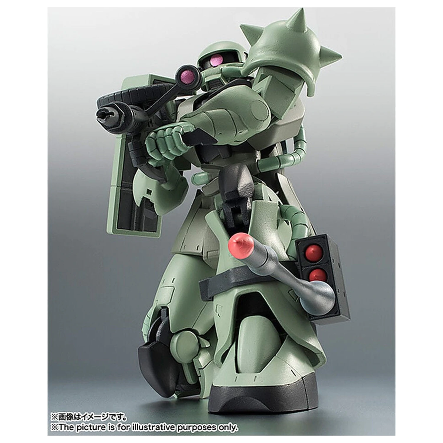 Mobile Suit Gundam Robot Spirits MS 06 Zaku ver ANIME Znovuvydaná figúrka 12,5 cm produktová fotografia