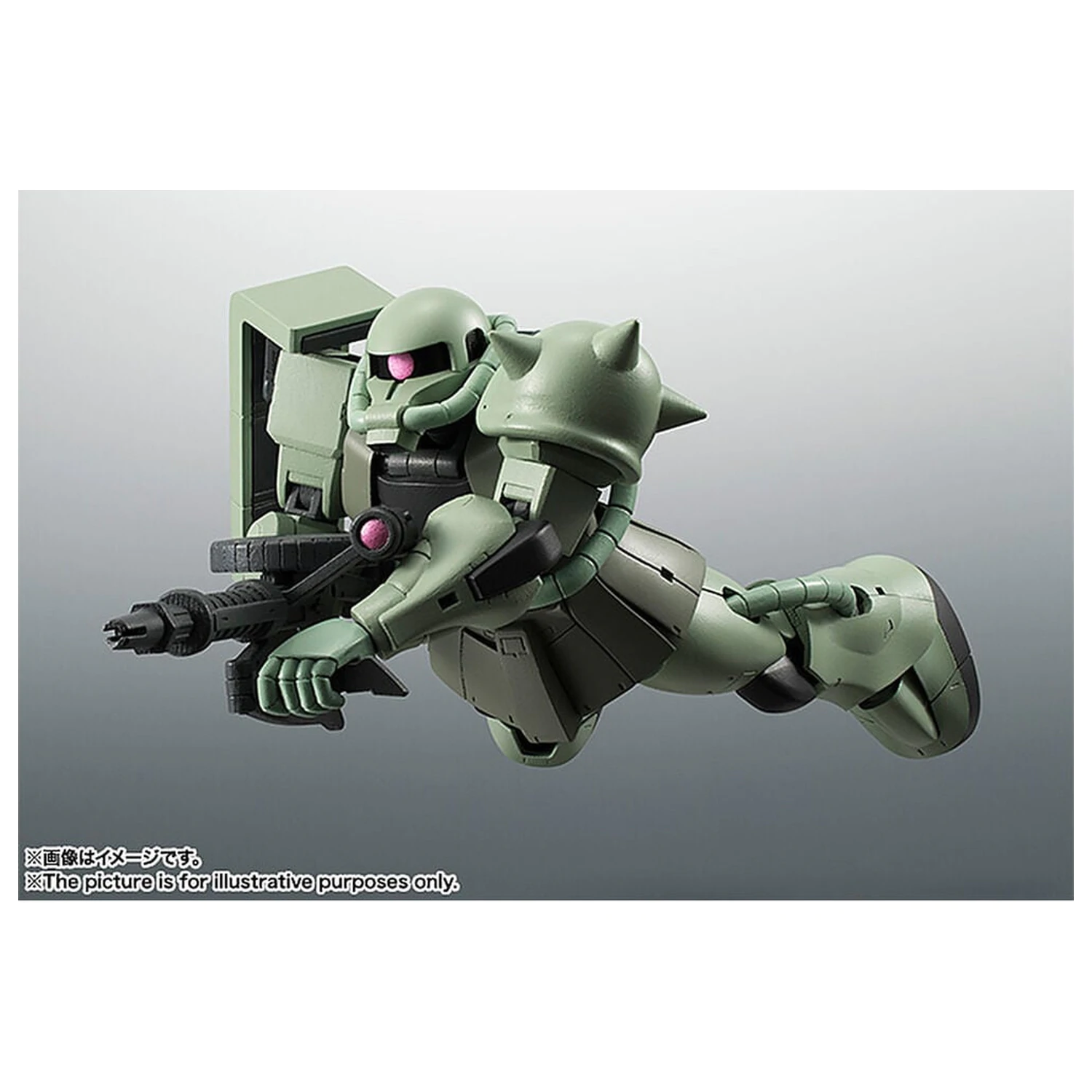 Mobile Suit Gundam Robot Spirits MS 06 Zaku ver ANIME Znovuvydaná figúrka 12,5 cm produktová fotografia