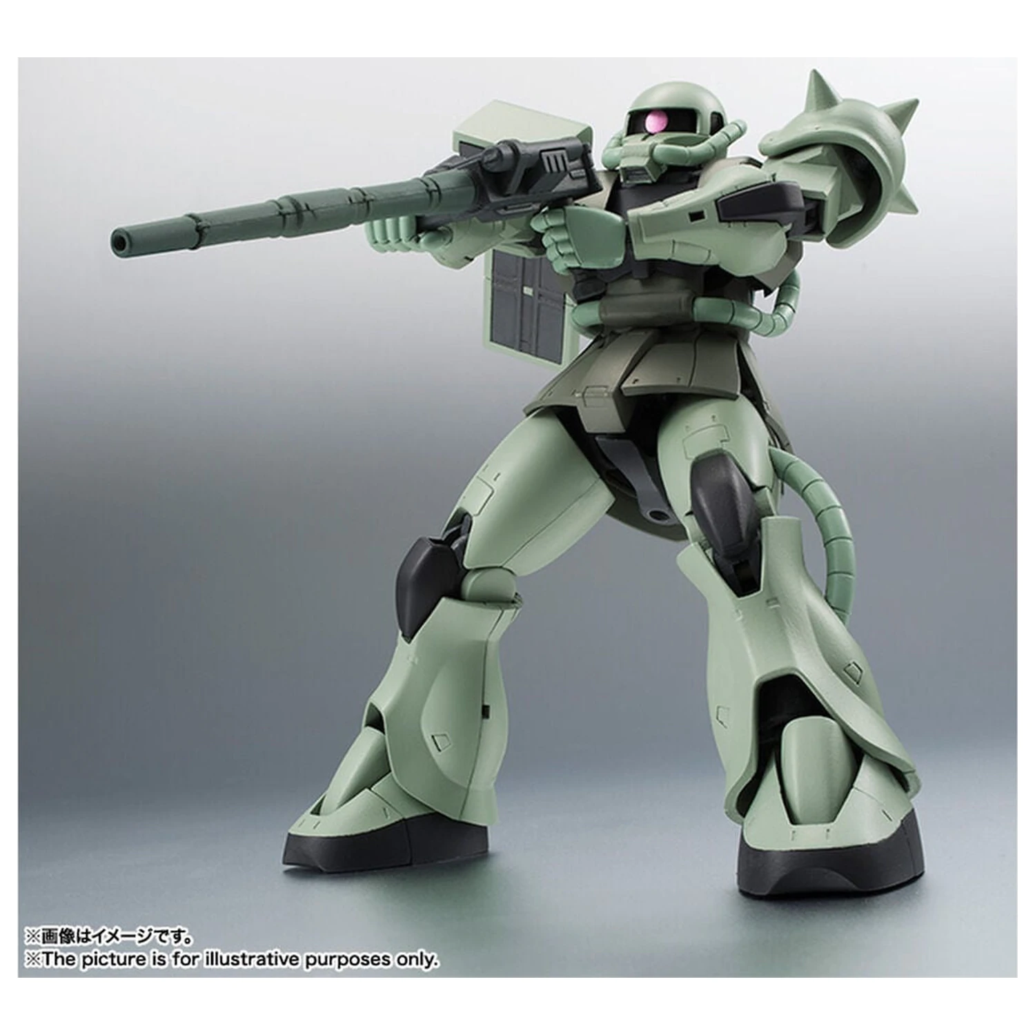 Mobile Suit Gundam Robot Spirits MS 06 Zaku ver ANIME Znovuvydaná figúrka 12,5 cm produktová fotografia