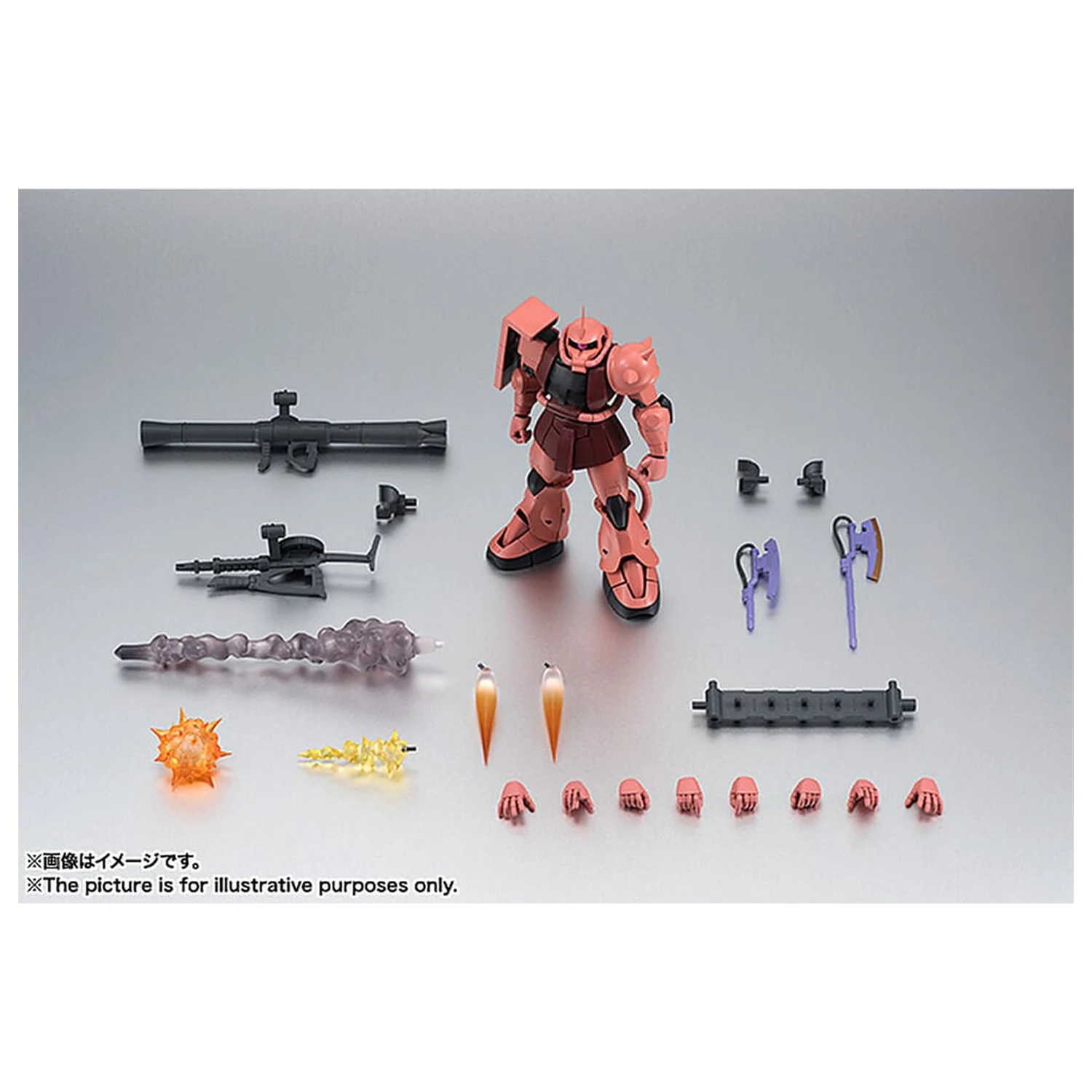Mobile Suit Gundam Robot Spirits MS 06S Chars Zaku ver ANIME Znova vydaná figúrka 12,5 cm produktová fotografia