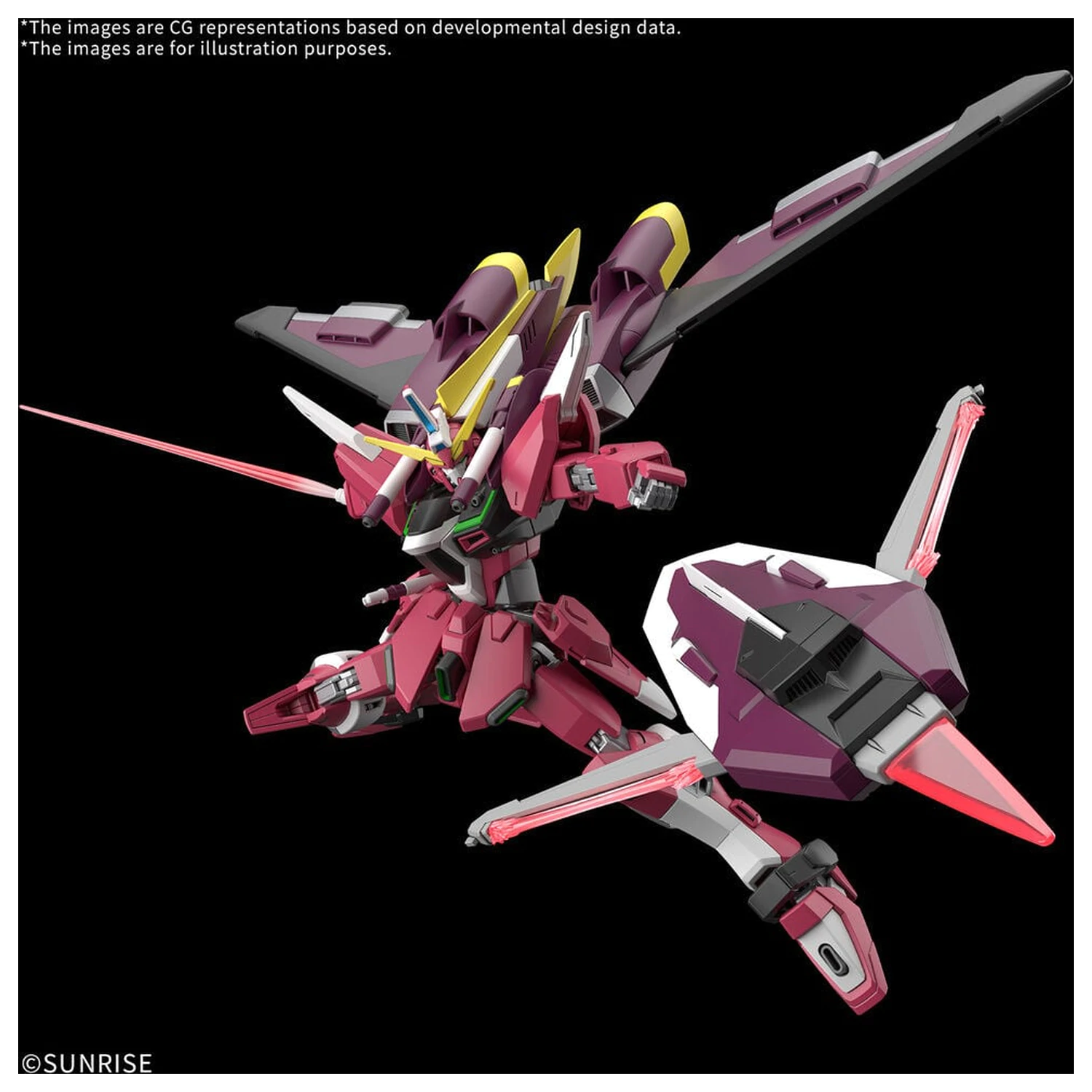 Mobile Suit Gundam Seed Freedom Zero Infinite Justice Gundam Booster Unit HG Plastikový model figúrky v mierke 1/144 produktová fotografia