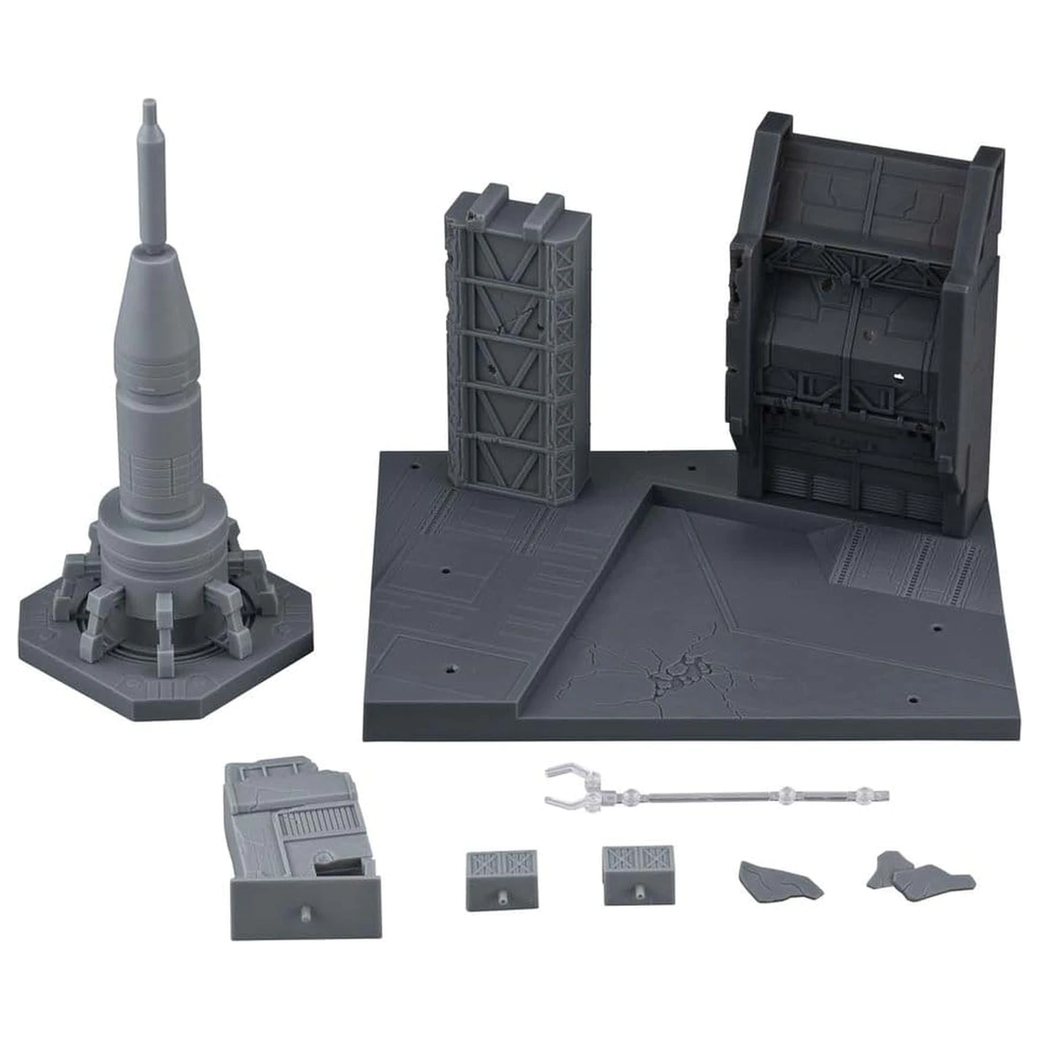 Mobile Suit Gundam SEED Realistic Model Series Dioráma G Structure GS06M Bojová scéna Heliopolis Materiál Farebná edícia 18 cm produktová fotografia