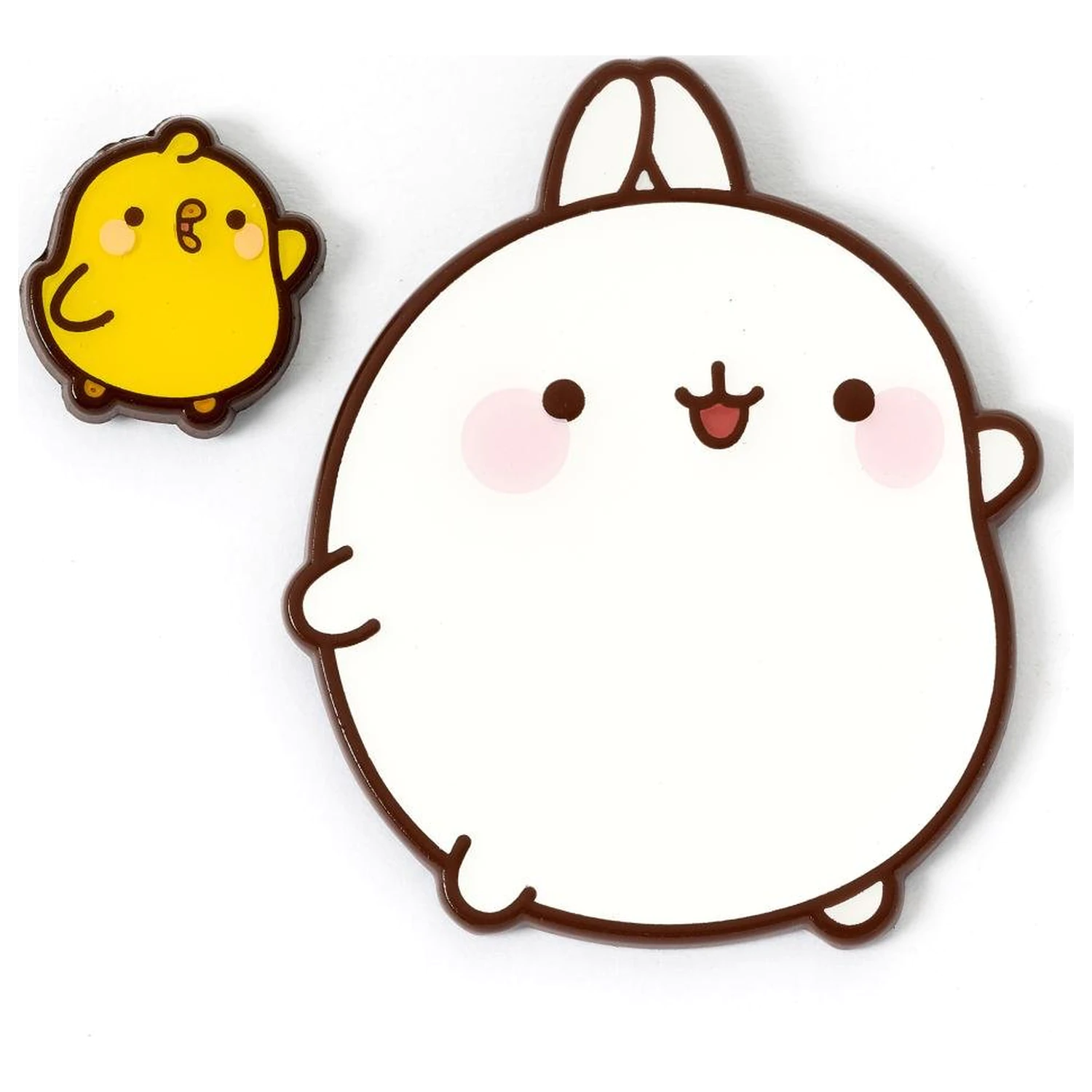 Molang & Piu Piu odznaky produktová fotografia