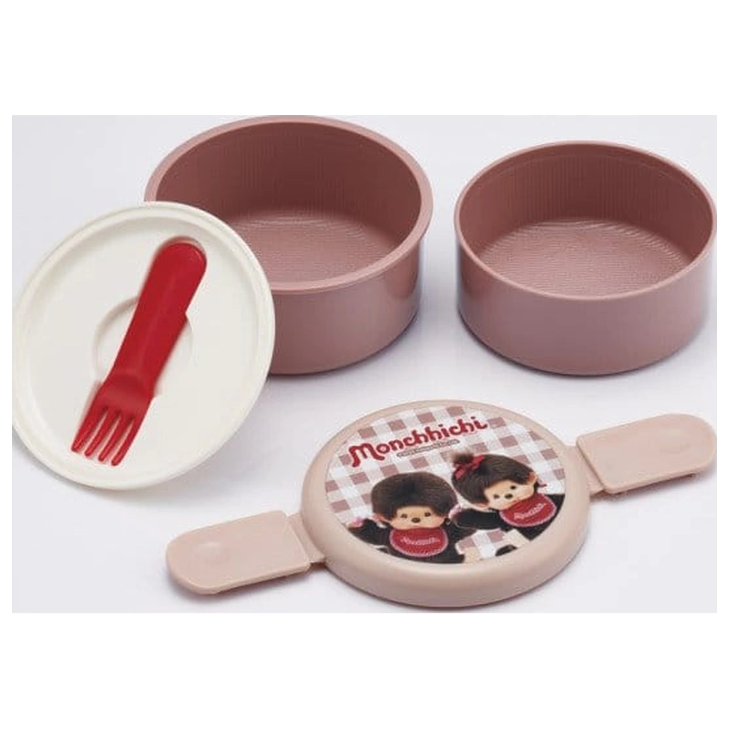 Monchhichi dvojvrstvový okrúhly obedár produktová fotografia
