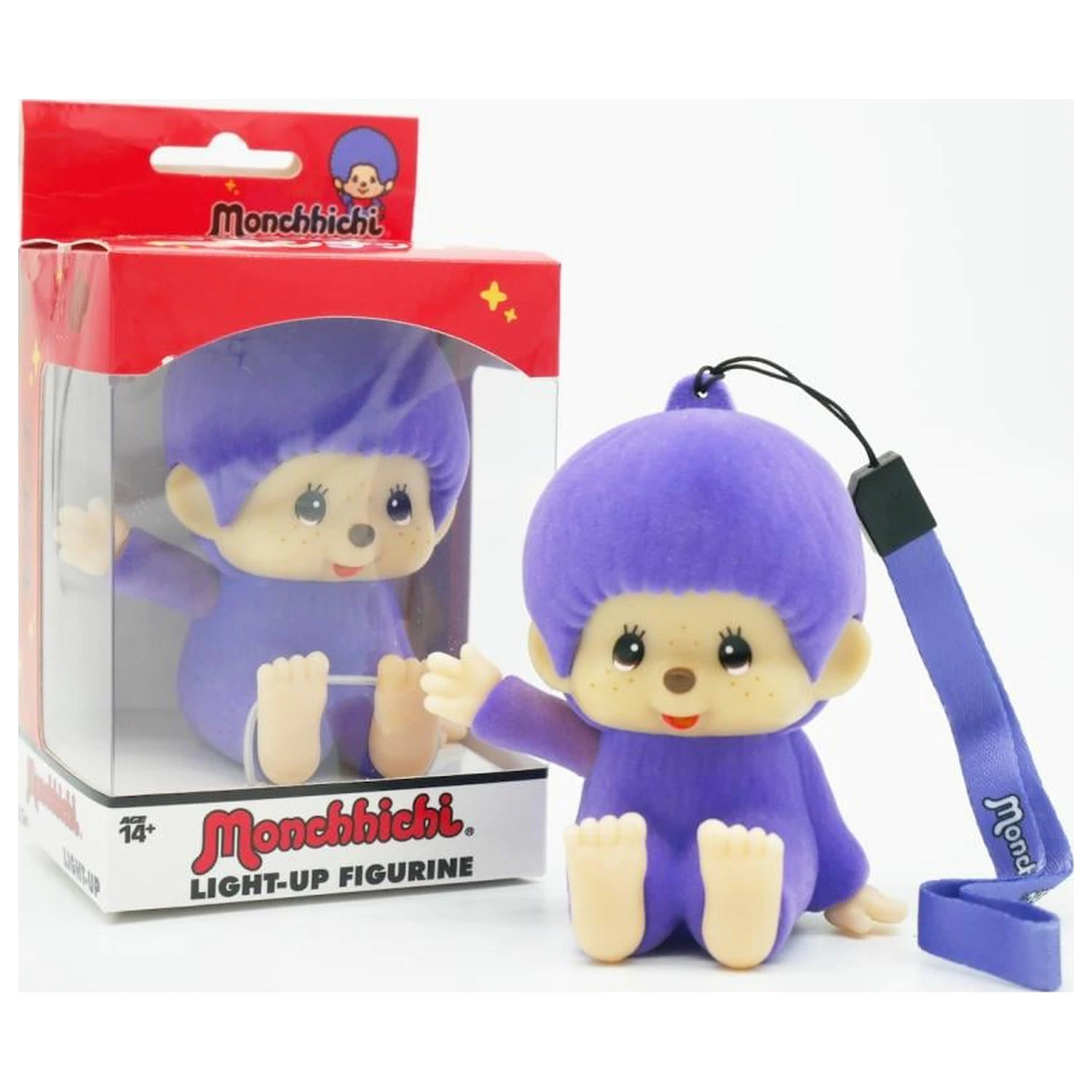 Monchhichi LED svietiaca figúrka Lila produktová fotografia