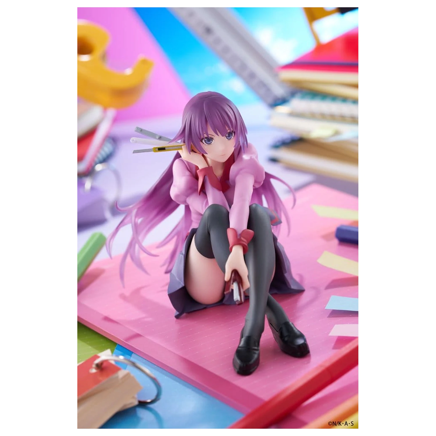 Monogatari PVC Socha Stolová Roztomilá Figúrka Hitagi Senjougahara 13 cm produktová fotografia