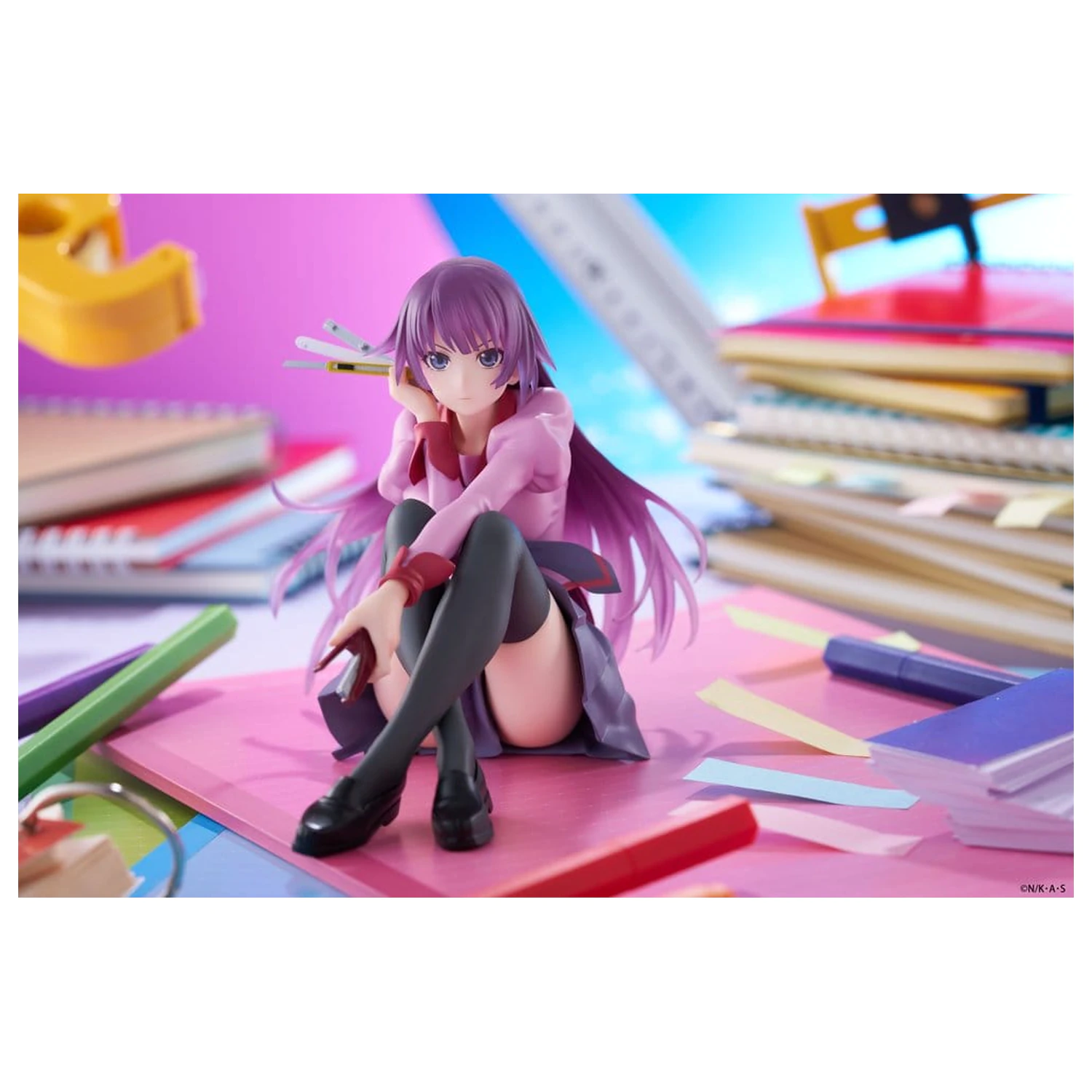 Monogatari PVC Socha Stolová Roztomilá Figúrka Hitagi Senjougahara 13 cm produktová fotografia