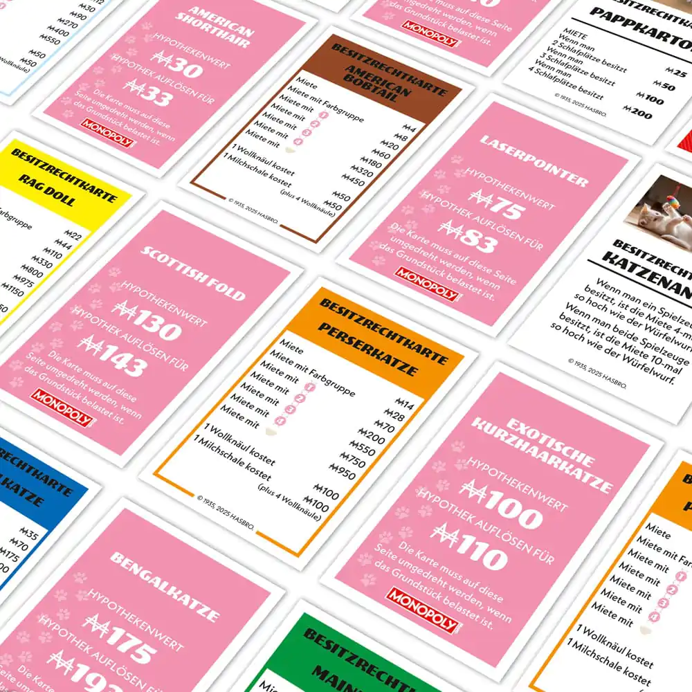 Monopoly stolová hra Katzenbabys *nemecká verzia* produktová fotografia