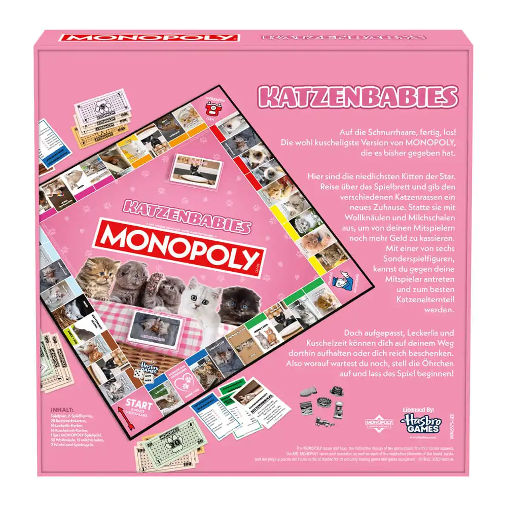 Monopoly stolová hra Katzenbabys *nemecká verzia* produktová fotografia